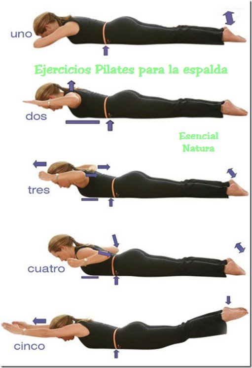 Ejercicios: Rutina Pilates para Espalda